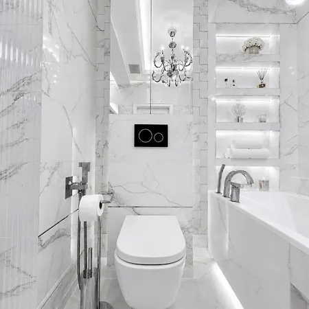 Apartamento White Marble Palace 2xparking Wifi Ac Fireplace Balcony Terrace Security Vistula River Wawel Castle Old Town